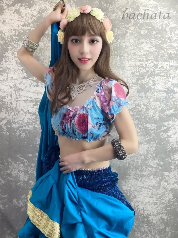 ベリーダンス フラワー・クラウン ローズ ヘッドアクセサリー2色