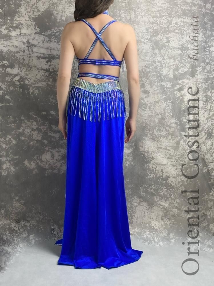 ベリーダンス衣装 タイトフリンジ ブラック/レッド/ブルー 全3色