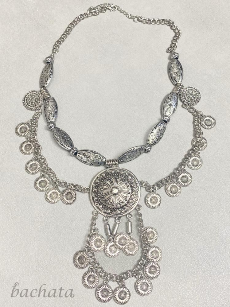ベリーダンス　トライバル ネックレス ベリーダンス トライバルネックレス・シルバー NK5115S