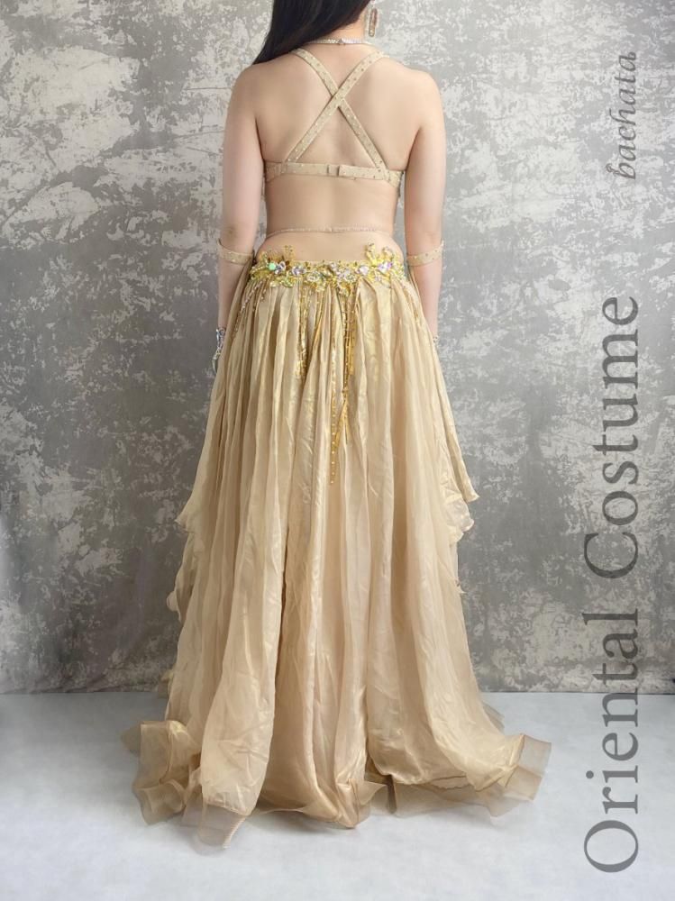 ベリーダンス衣装 シャンパンゴールド (M-L) CT0196 - bachata ベリー