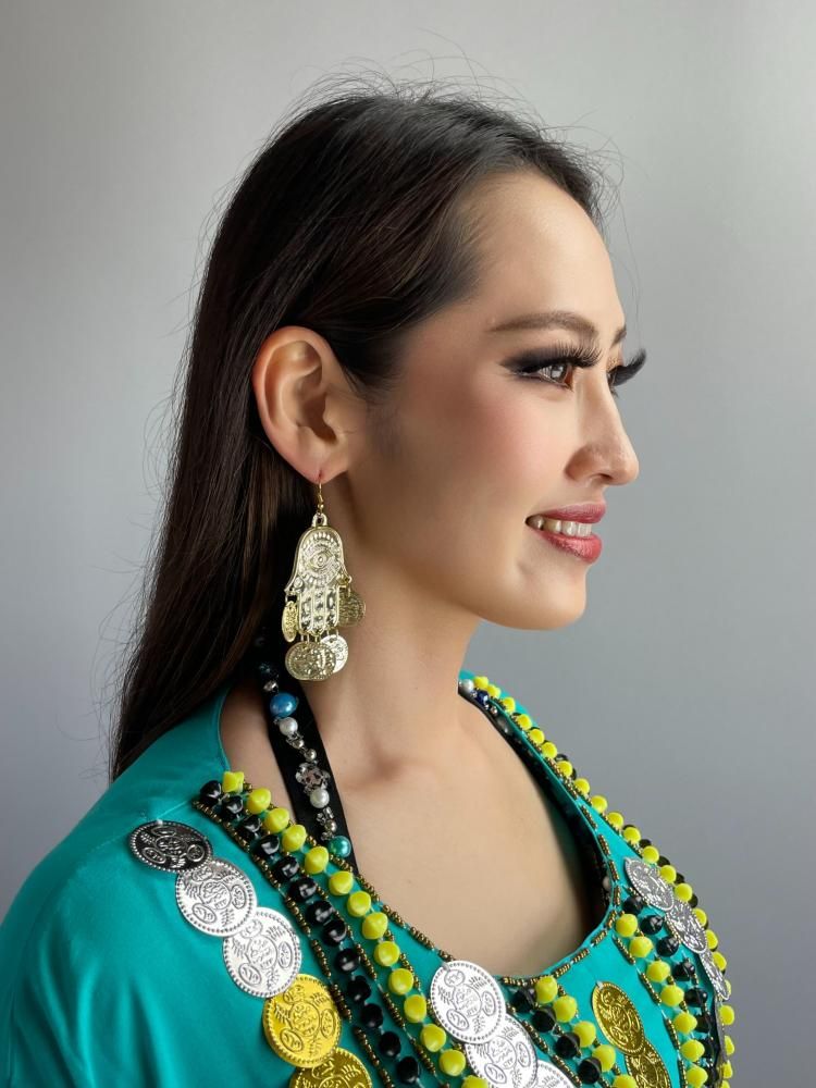 ベリーダンス エジプシャンピアス ハムサ ゴールドカラー PI0007