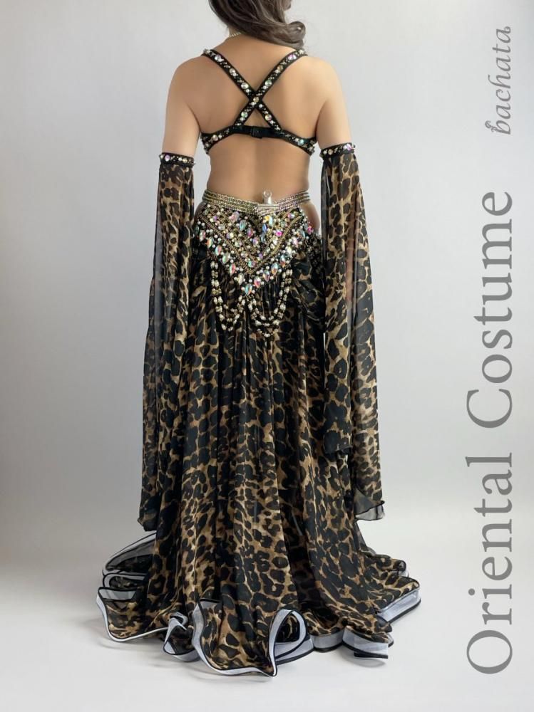 ベリーダンスの衣装 YasserBebo ヒョウ柄 CT4011 (L-XL