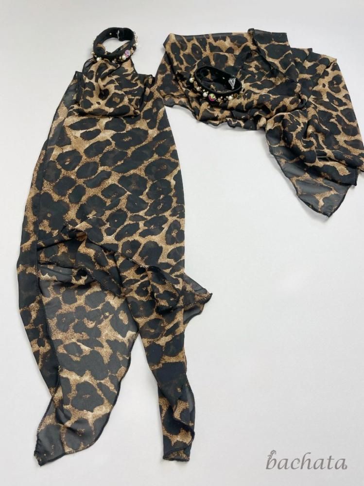 ベリーダンスの衣装 YasserBebo ヒョウ柄 CT4011 (L-XL