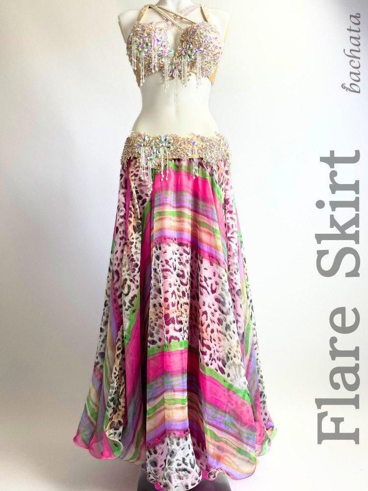 ベリーダンス衣装　オリエンタル　シフォンフリルマキシスカート ベリーダンス衣装 オリエンタル シフォンフリルマキシスカート