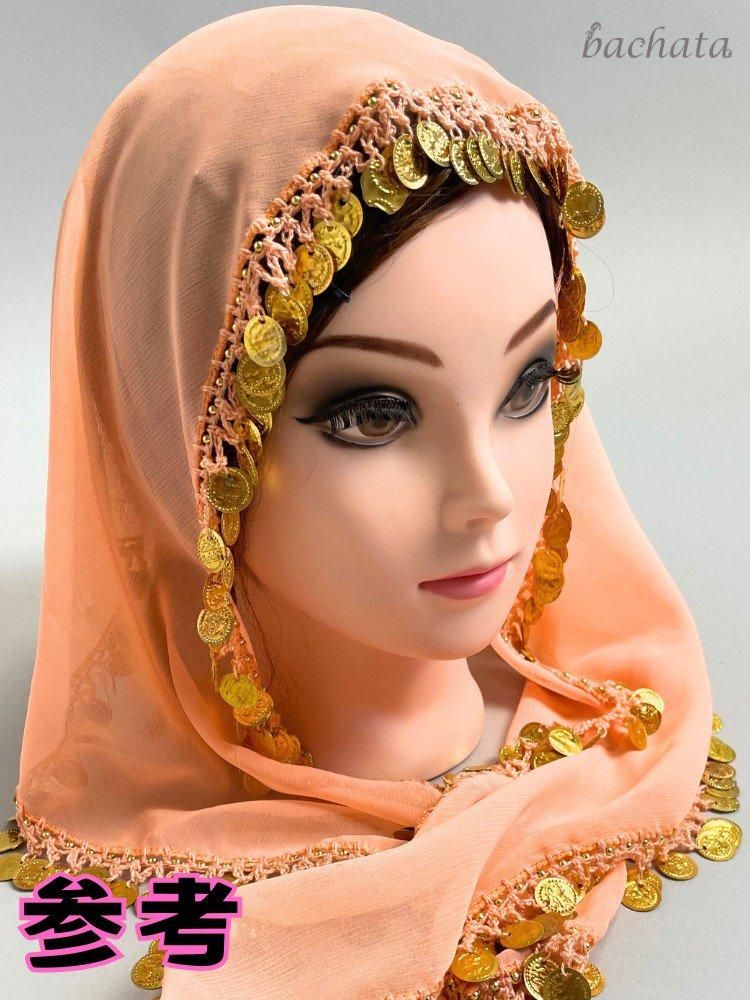 エジプト製 ベリーダンス コインヒップスカーフ 全3色 HS0749