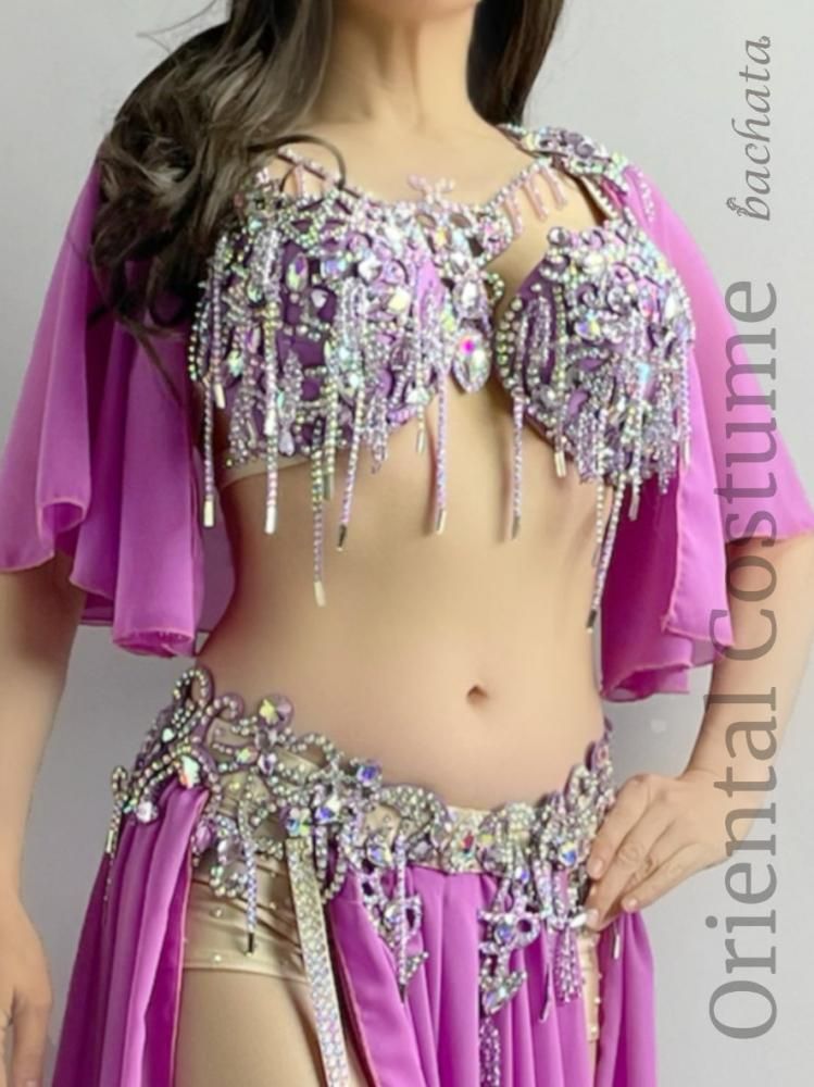 エジプト製 ピンクパープル マジェンダ オリエンタル衣装