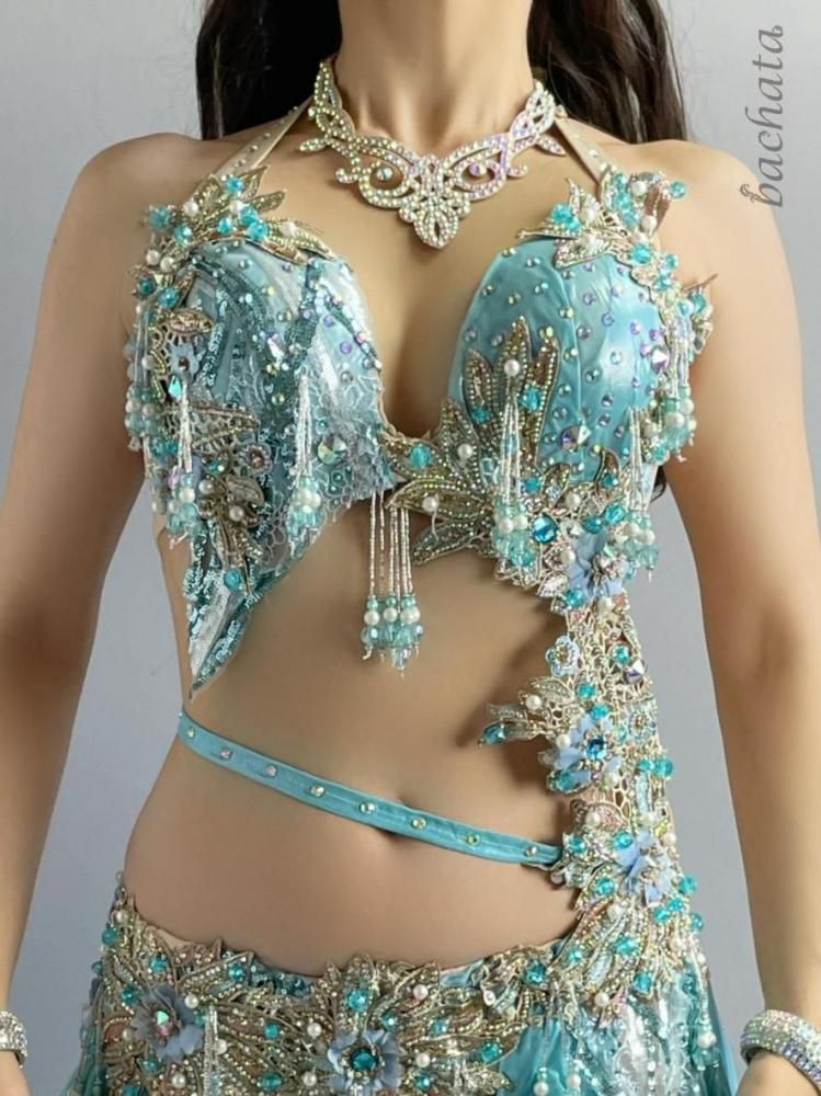 ベリーダンス 衣装　AMR アリスブルー　期間限定でお値下げ〜8/31 ベリーダンス 衣装 AMR アリスブルー 期間限定でお値下げ〜8/31