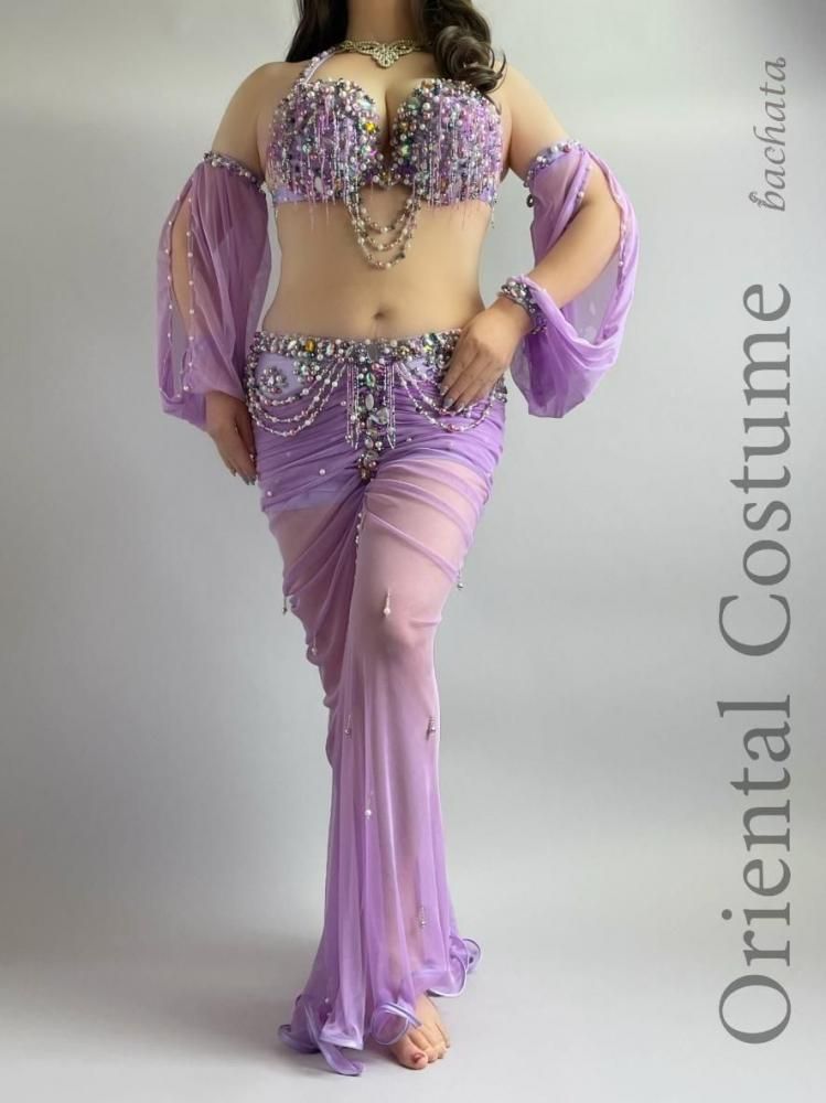 ベリーダンス衣装【M】 ベリーダンス衣装 Yasser ラベンダー マーメイド CT0283 (XL