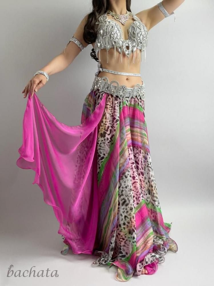 ベリーダンス シルバー　ブラベルト ベリーダンス衣装 Amr ブラベルト シルバーカラー(L-XL) CT0366