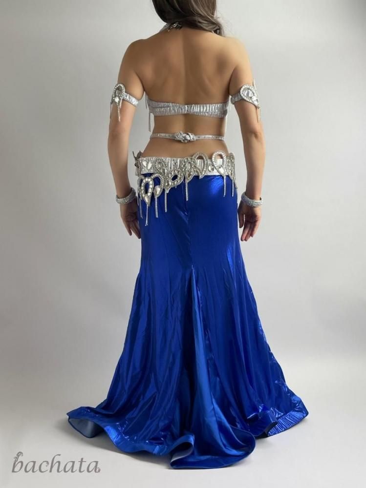 ベリーダンス衣装 Amr ブラベルト シルバーカラー(L-XL) CT0366