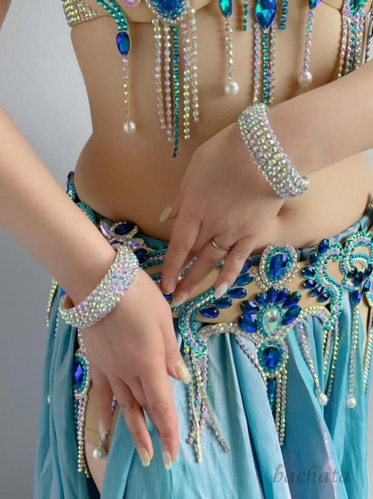 ベリーダンス ストーンバングル スリム幅 S/Mサイズ 【金アレ対応】 BR2050