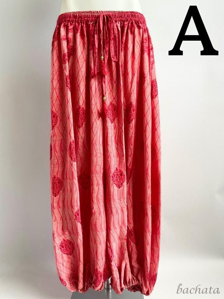 ベリーダンス ハーレムパンツ ヴィンテージサリー シルク混生地