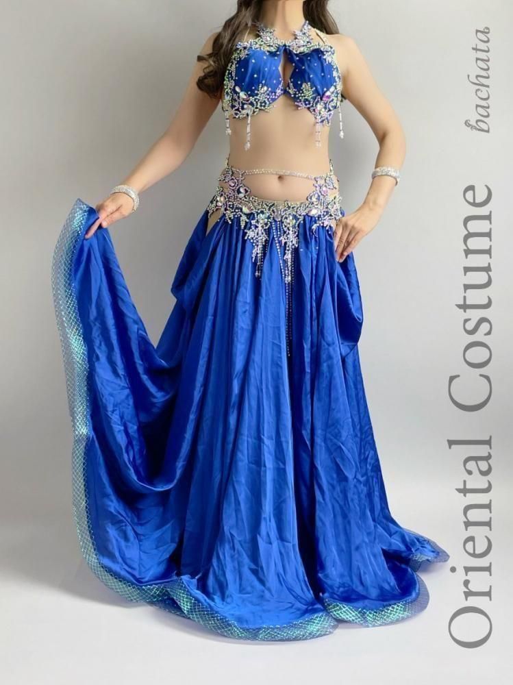 ◇サイズオーダー◇ベリーダンス衣装 ダークグリーン/レッド/ブルー