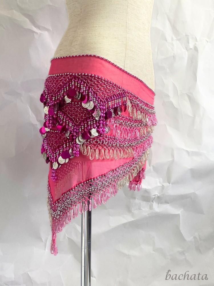 ベリーダンス　ヒップスカーフ エジプト製 ベリーダンス コインヒップスカーフ 全6種・HS0145