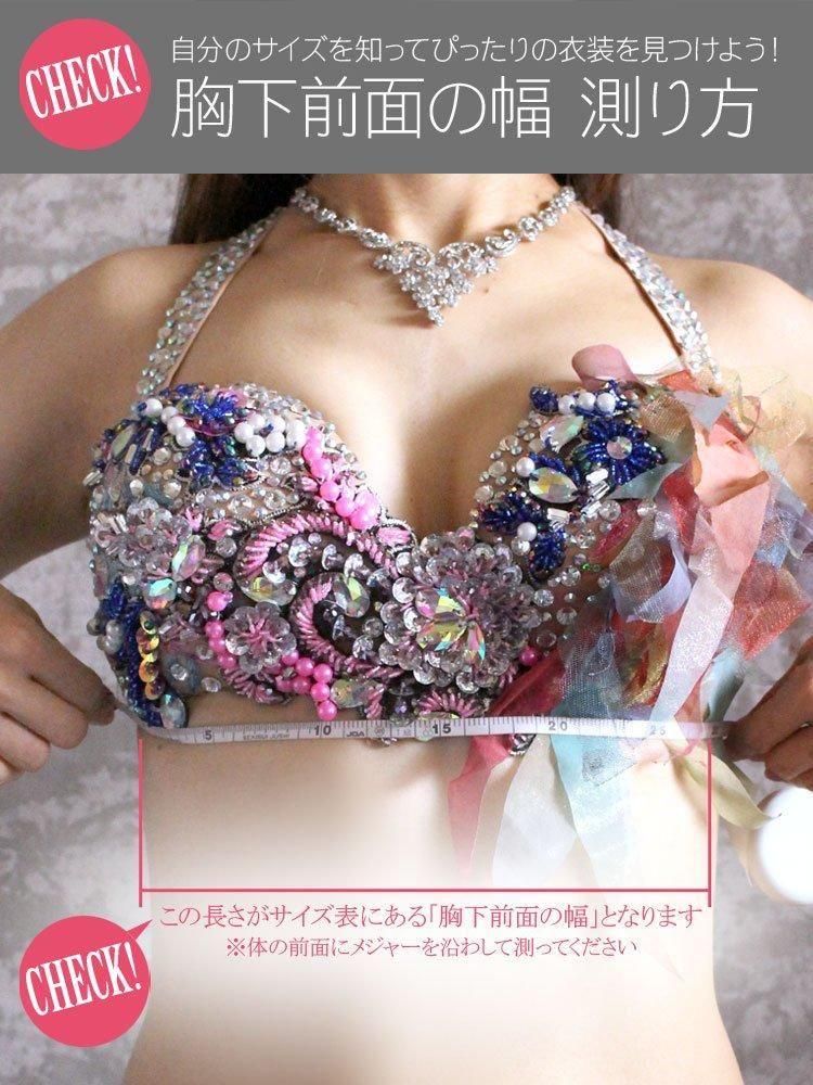 ベリーダンス衣装 Hoyda ピーコックグリーン＆シルバー CT0234 (M-L)