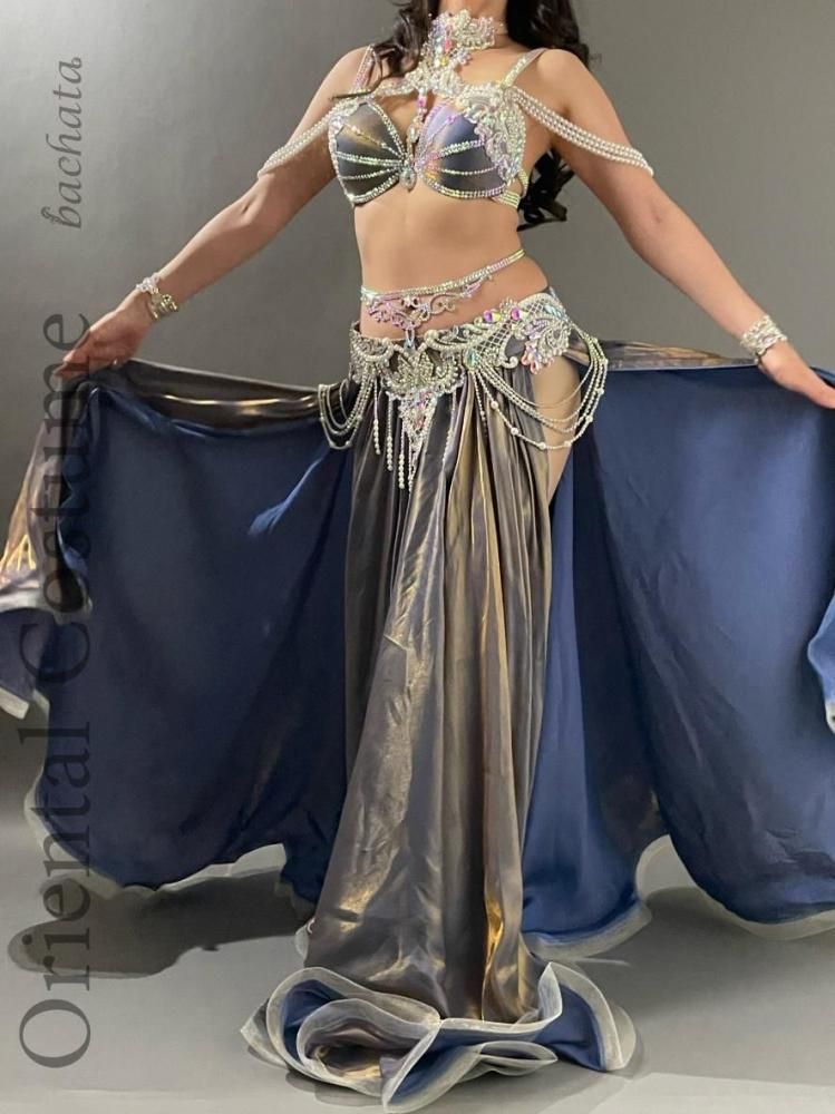ベリーダンス衣装 ロマンティックメタリック (L-XL) CT0442