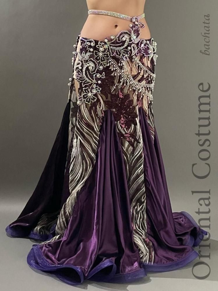 美品　ベリーダンス用衣装セット　青と緑のグラデーション　マーメイド 楽天市場】オリエンタル衣装 フラワーマーメイド シアーメッシュ