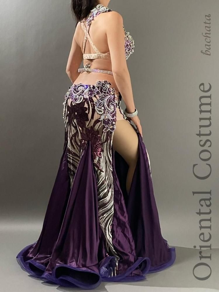 ベリーダンス衣装 マーメイドパーブル (L) CT0439