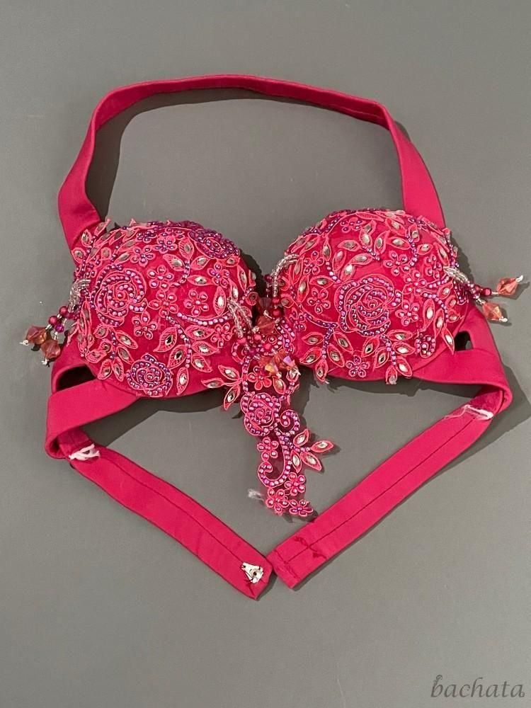 ベリーダンス衣装 Yasser ブラベルト ピンク/ブラック/パープル CT0305