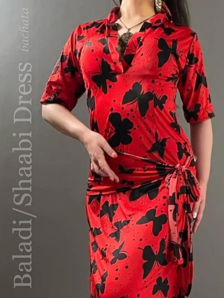 バラディ衣装　ブラック&ピンク サイーディ／バラディ／ハリージ／ミラーヤ