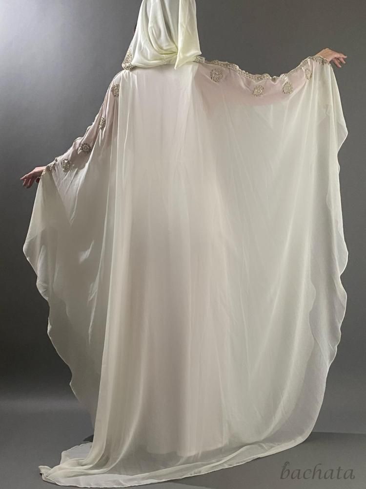 エジプト製 ハリージドレス/ガラベーヤ フード付き 全3色(フリーサイズ