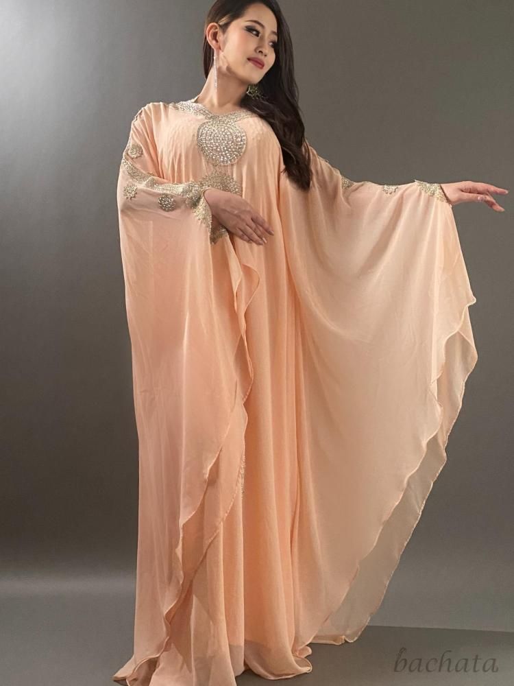 エジプト製 ハリージドレス/ガラベーヤ フード付き 全3色(フリーサイズ