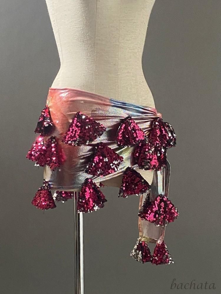 エジプト製 ベリーダンス コインヒップスカーフ 全3色 HS0147