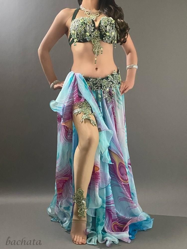 ベリーダンス衣装 Yasser ブラベルト 全8色 CT0310 (L) 【各1点限り】