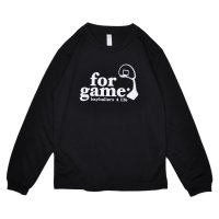 <img class='new_mark_img1' src='https://img.shop-pro.jp/img/new/icons47.gif' style='border:none;display:inline;margin:0px;padding:0px;width:auto;' />forgame Logo KIDS DRY L/S Tシャツ(ブラック)