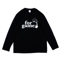 <img class='new_mark_img1' src='https://img.shop-pro.jp/img/new/icons5.gif' style='border:none;display:inline;margin:0px;padding:0px;width:auto;' />forgame Logo L/S TEE (袖リブ無し)(Black/White)