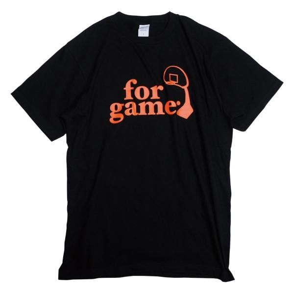 綿】forgame Logo T-SHIRT(Black/蛍光オレンジ 綿】forgame Logo T-SHIRT(Black/蛍光オレンジ