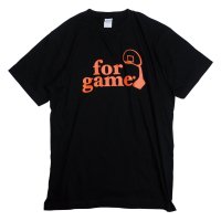 <img class='new_mark_img1' src='https://img.shop-pro.jp/img/new/icons5.gif' style='border:none;display:inline;margin:0px;padding:0px;width:auto;' />【綿】forgame Logo T-SHIRT(Black/蛍光オレンジ)