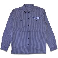 <img class='new_mark_img1' src='https://img.shop-pro.jp/img/new/icons22.gif' style='border:none;display:inline;margin:0px;padding:0px;width:auto;' />forgame HICKORY STRIPE L/S SHIRTS (Blue) 