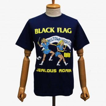 BLACK FLAG Tシャツ ビンテージ バンドT ネイビーキャバレロ