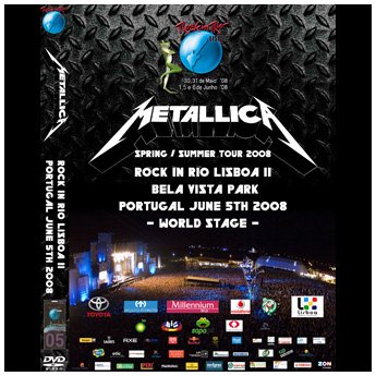 METALLICA - ROCK IN RIO, LISBOA 2 PORTUGAL JUNE 5TH 2008 DVD