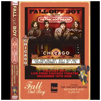 FALL OUT BOY - LIVE FROM CHICAGO THEATRE 12.16.2008 DVD