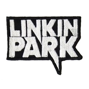 LINKIN PARK - WHITE LOGO ON BLACK PATCH