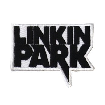 LINKIN PARK - BLACK LOGO ON WHITE PATCH