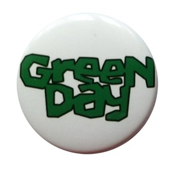 GREEN DAY - GREEN LOGO BADGE