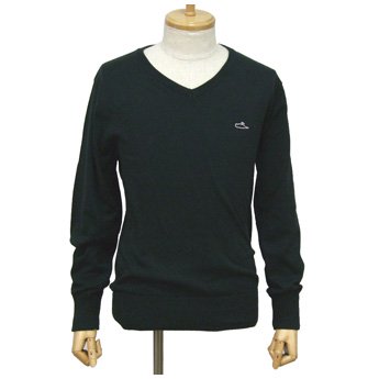 <img class='new_mark_img1' src='https://img.shop-pro.jp/img/new/icons24.gif' style='border:none;display:inline;margin:0px;padding:0px;width:auto;' />ATTICUS CLOTHING - FREDERICK BLACK V-NECK KNIT SWEATER