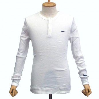 ATTICUS CLOTHING - BUTTON WHITE THERMAL LONG SLEEVE