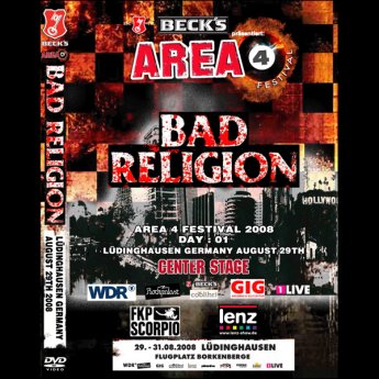 BAD RELIGION - AERA 4 FESTIVAL LUEDINGHAUSEN GERMANY AUGUST 29TH 2008 DVD