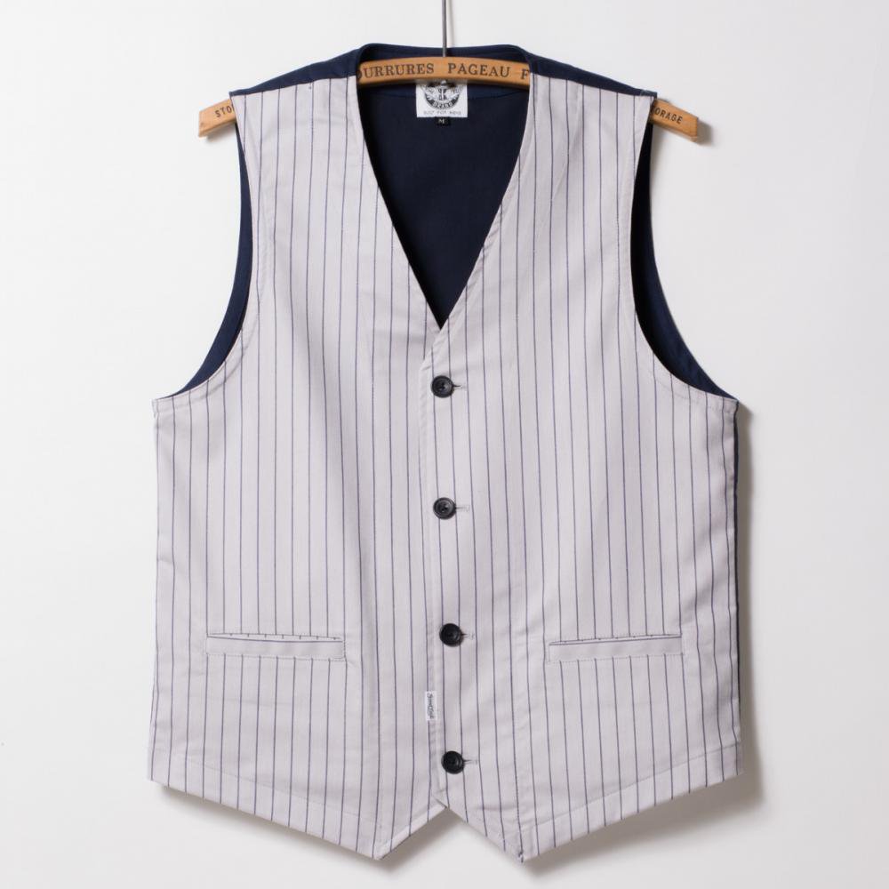 Stretch Four Vest “Pinstripe Empire” ストレッチ・フォー・ベスト