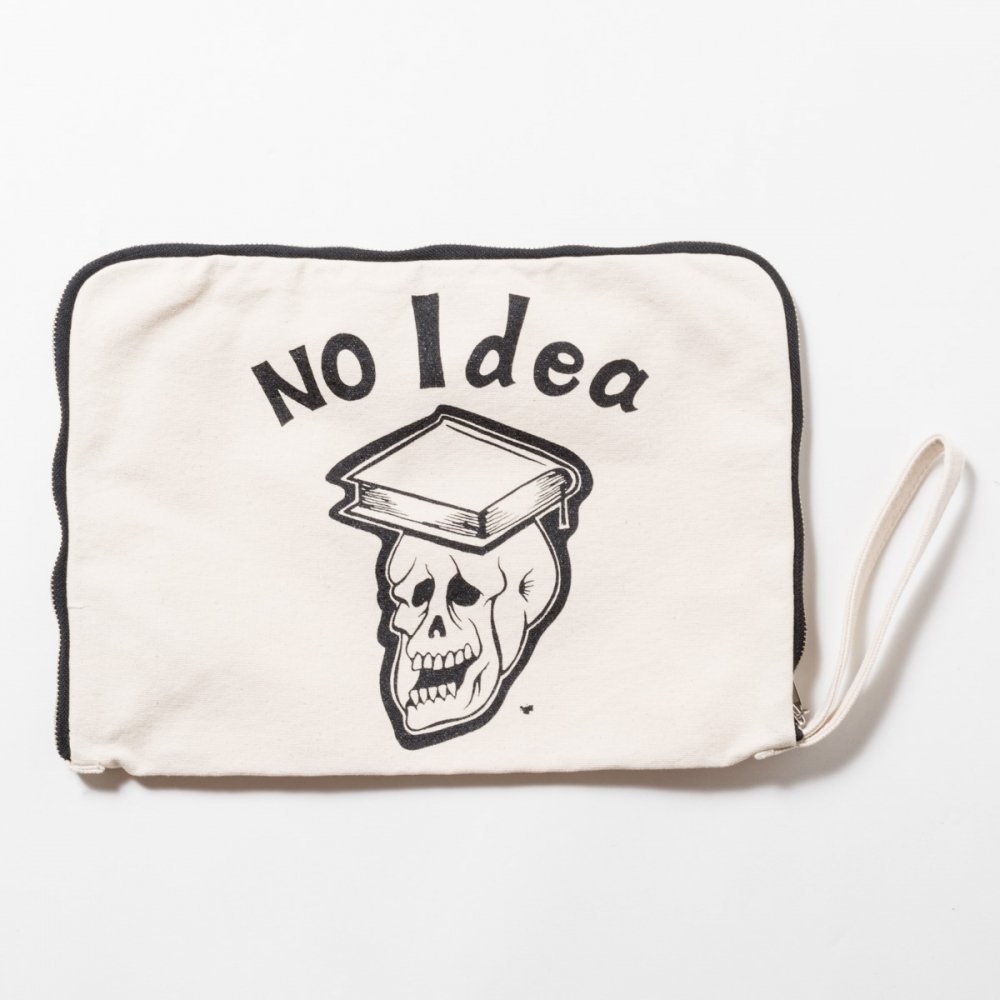 Canvas Clutch Bag “No Idea” Natural キャンバス・クラッチバッグ ...