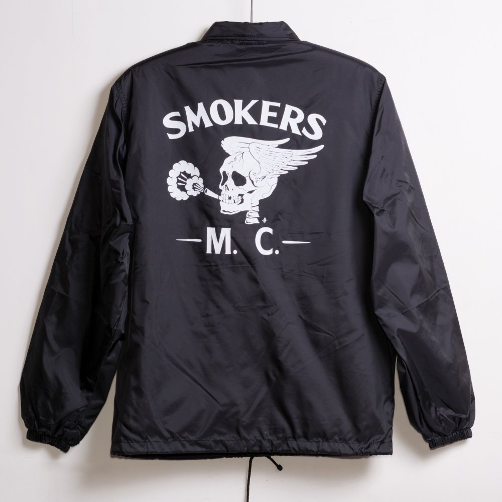 Nylon Coach Jacket with Boa SMOKERS M.C. BK ボア付きナイロンコーチジャケット スモーカーズエムシー - SIRANO  BROS. & Co.