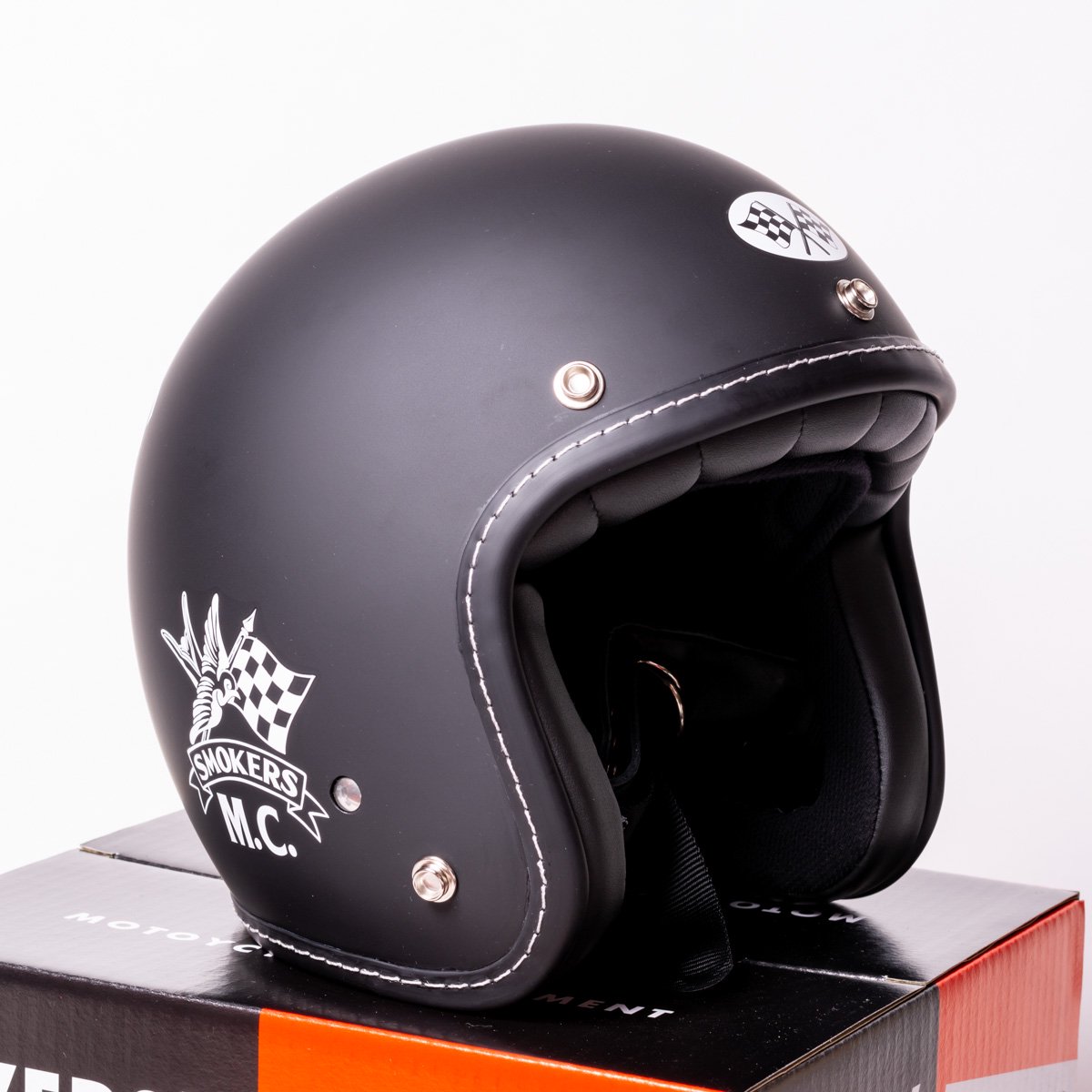スリークォーター・オープンフェイス・モーターサイクルヘルメット