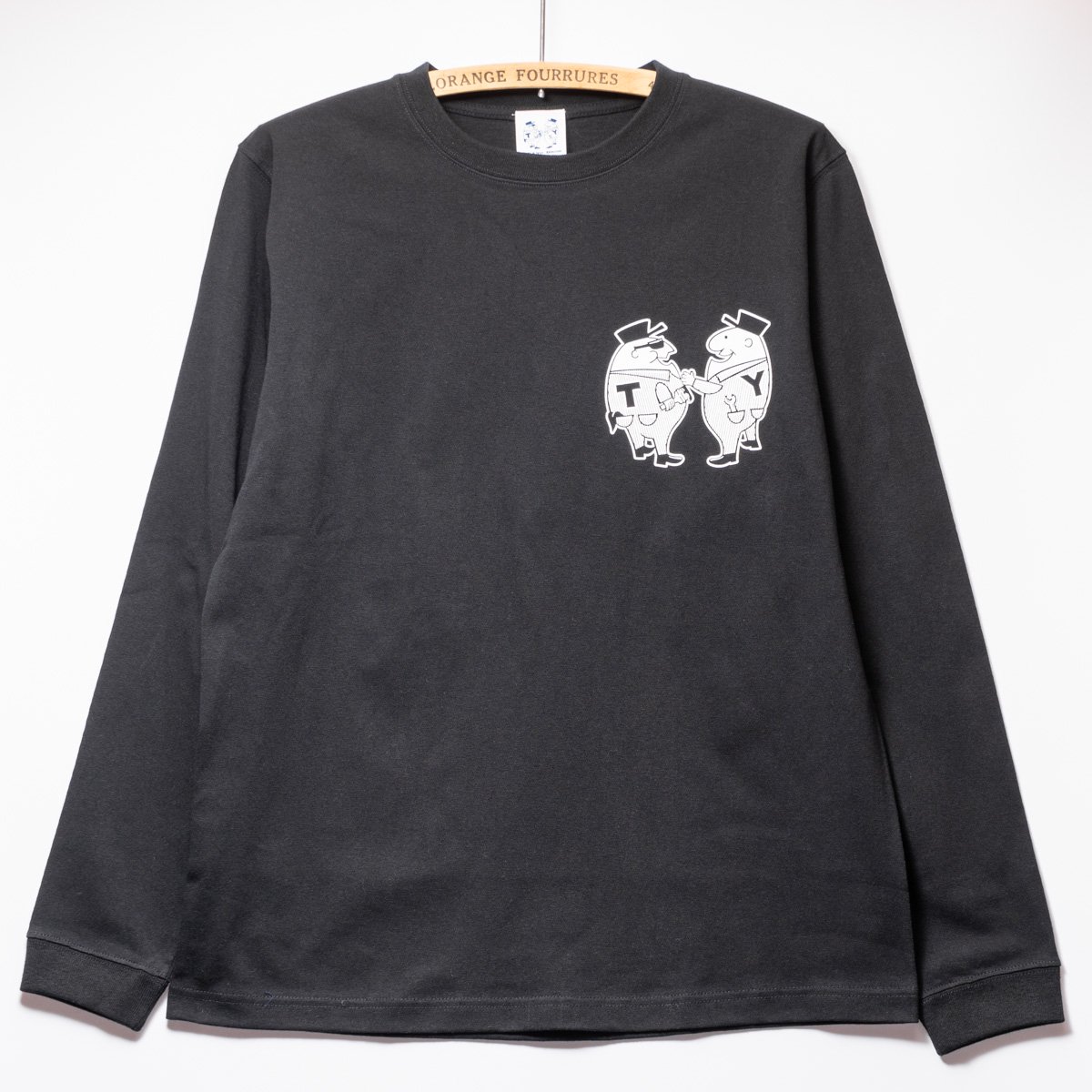 7.1oz Longsleeve T-shirts “Mr.T & Mr.Y” Black - Web store | SIRANO BROS. &  Co.