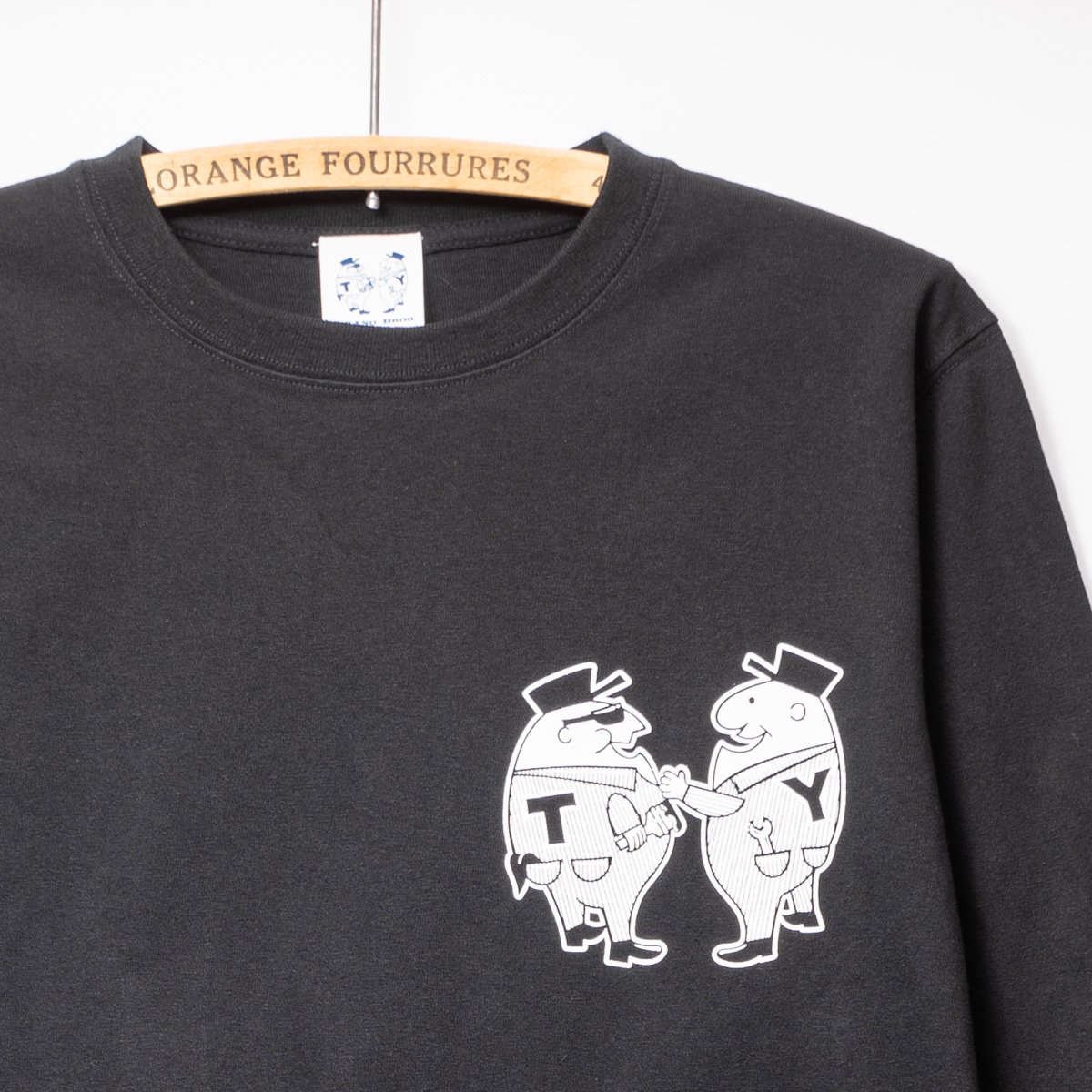 7.1oz Longsleeve T-shirts “Mr.T & Mr.Y” Black - Web store | SIRANO BROS. &  Co.