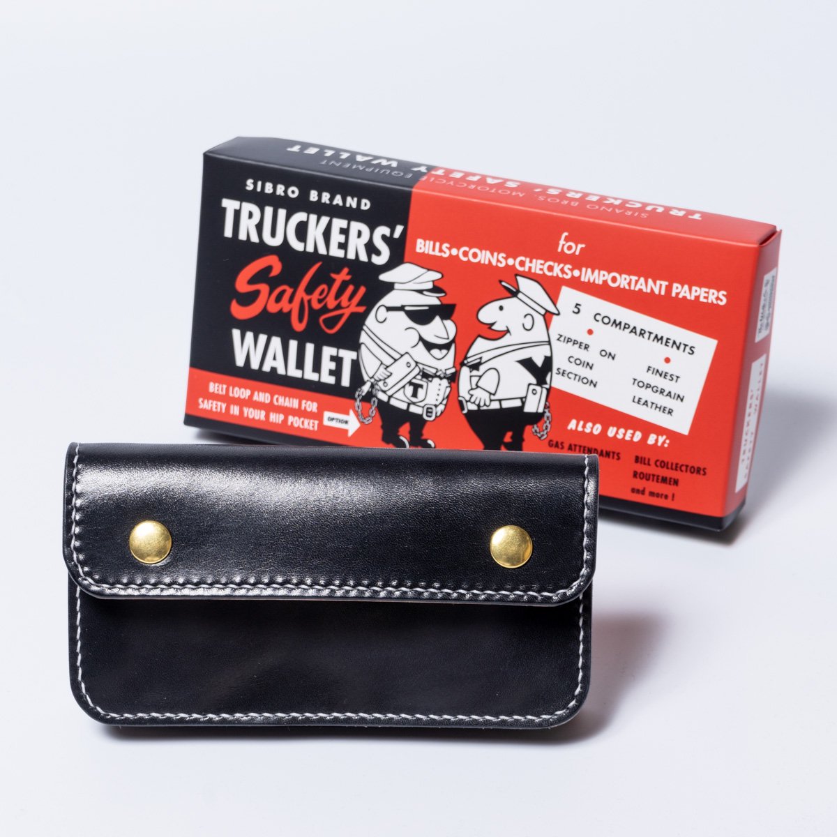SME] Truckers' Safety Wallet, Black - Web store | SIRANO BROS. & Co.