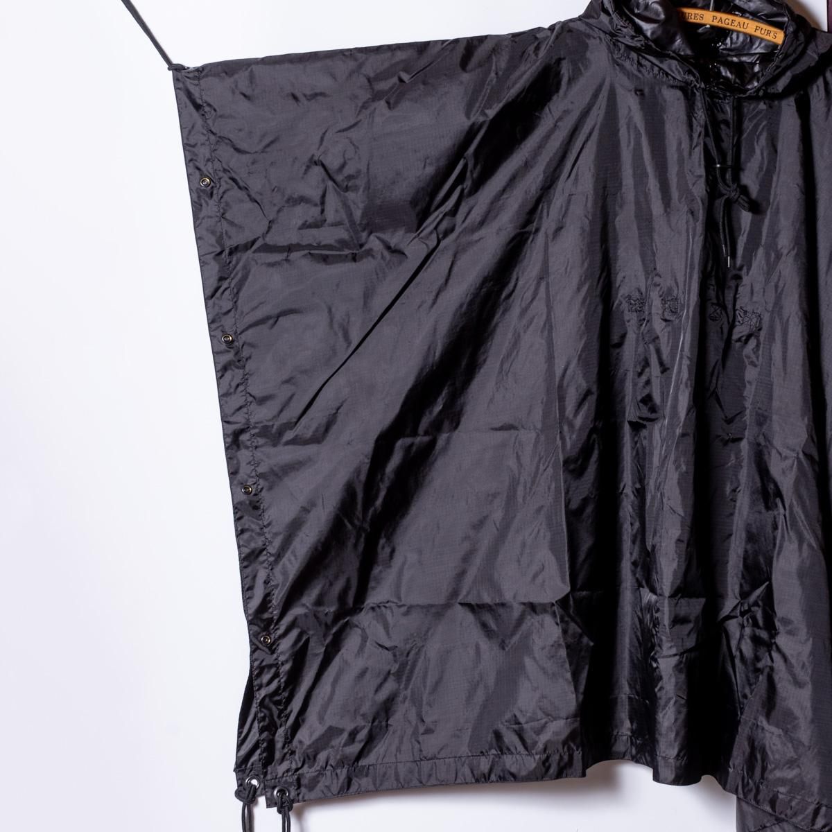 Rain Poncho “Mr.T&Mr.Y” Black - Web store | SIRANO BROS. & Co.